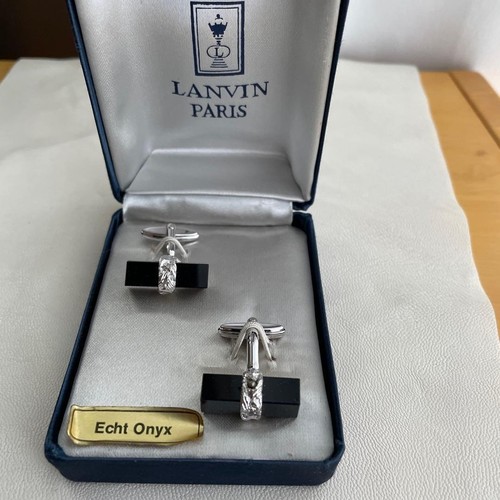 Lanvin onyx manschettenknöpfe - onyx,